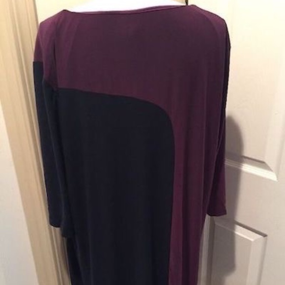Lucie Lu Womens Purple and Blue Shifted Dress 4X - Picture 1 of 6